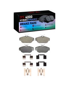 DFC 91-98 Volvo S90/V90/740/745/960/780/940 Front 4000 HybriDynamic Brake Pads and Hardware Kit - 4000-0542-01
