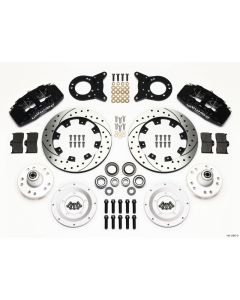 Wilwood Dynapro 6 Front Hub Kit 12.19in Drilled 1970-1973 Mustang Disc & Drum Spindle - 140-12945-D
