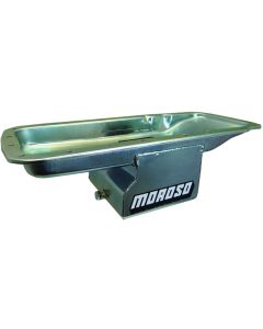 Moroso Mopar 361-440 (w/Center Sump) Deep Wet Sump 7qt 7in Steel Oil Pan - 20760