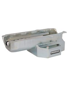 Moroso Pre-85 Chevrolet Small Block (w/Passenger Side Dipstick) Wet Sump 7qt 7-1/8in Steel Oil Pan - 21318
