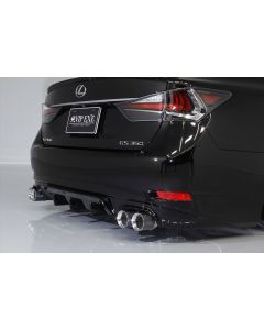 AIMGAIN Japan Fiberglass VIP Sport Quad Exhaust Rear Under Diffuser Type 2 for Lexus GS 2013-2020 - AG-AERO-GWL10VIPSPT-RUS-FRP