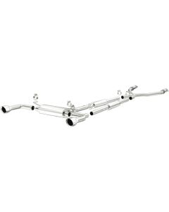 MagnaFlow 14 Infiniti Q50 V6 3.7L Cat-Back Polished Stainless Tips Dual Split Rear Exit Exhaust - 15310