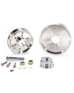 BBK 02-04 Mustang 4.6 GT Underdrive Pulley Kit - Lightweight CNC Billet Aluminum (3pc) - 1559