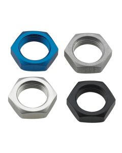 Fragola -12AN Bulkhead Nut - Black - 492412-BL