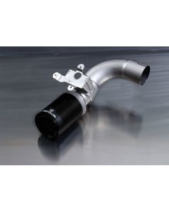 Remus 2014 BMW M235I F22 Coupe 84mm Black Chrome Straight w/Carbon Insert Tail Pipe Set - 088014 1683CB