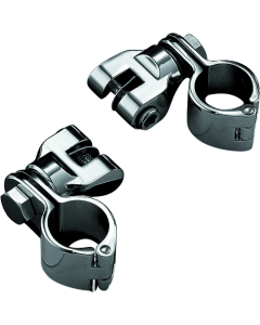 Chrome Kuryakyn Peg Mounts with Quick Clamps - Pair