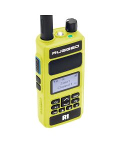 Rugged Radios Rugged R1 - Business Band Two Way Handheld Radio - Digital and Analog Safety Yellow - R1-HV
