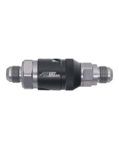 DeatschWerks 10AN Male Flare Quick Disconnect Dry Break Fitting - 2 Pieces Anodized Matte Black - 6-02-0224-B
