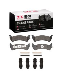 DFC 93-05 Ford Explorer Sport Rear 5000 Advanced Semi Metallic Brake Pads and Hardware Kit - 1551-0625-01