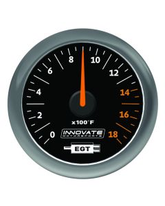 Innovate MTX Analog Exhaust Gas Temperature Gauge Kit - Black Dial - 3865