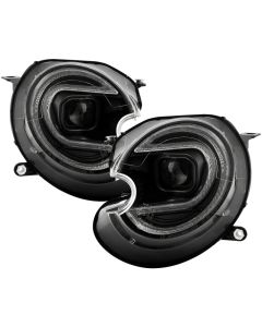 Spyder Mini Cooper 07-12 V2 Xenon/HID Only Projector Headlights - Black PRO-YD-MC07V2HIDSI-SBLB-BK - 5088222