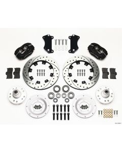Wilwood Forged Dynalite Front Kit 12.19in Drilled Heidts Tri -5 2 inch Drop Spindle - 140-12306-D