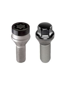 McGard 5 Lug Hex Install Kit w/Locks (Cone Seat Bolt) M14X1.25 / 17mm Hex / 27.5mm Shank L. - Black - 67226BK