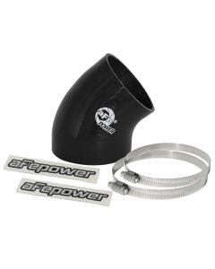 aFe MagnumFORCE Cold Air Int Sys Spare Parts Kit (4-3.5in ID x 40 Deg) Elbow Reducing Coupler - Blk - 59-00047