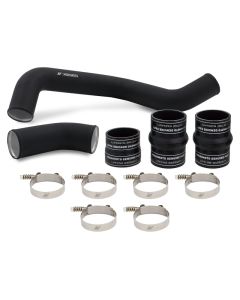 Mishimoto 17-19 GM 6.6L L5P Hot-Side Pipe and Boot Kit Wrinkle Black - MMICP-DMAX-17HWBK