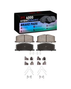 DFC 83-99 Chevrolet Nova Front 4000 HybriDynamic Brake Pads and Hardware Kit - 4000-0242-01