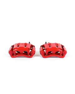 Power Stop 05-12 Ford F-350 Super Duty Front Red Calipers w/Brackets - Pair - S4996