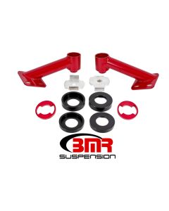 BMR 15-17 S550 Mustang Cradle Bushing Lockout Kit - Red - CB005R