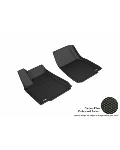 3D MAXpider 2016-2020 Tesla Model X Kagu 1st Row Floormat - Black - L1TL00111509