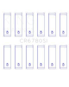 King Engine Bearings Chrysler 2.7L (Size +0.50mm) Connecting Rod Bearing Set - CR6780SI0.5