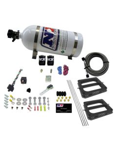 Nitrous Express Dual/Dominator/Gasoline Nitrous Kit (50-300HP) w/10lb Bottle - 30270-10