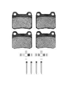 DFC 83-95 Mercedes-Benz C220 Rear 5000 Advanced Low Metallic Brake Pads and Hardware Kit - 1551-0335-01