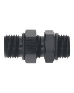 DeatschWerks 6AN ORB Male to 6AN ORB Male Swivel Adapter - Anodized Matte Black - 6-02-0423-B