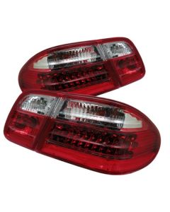 xTune Mercedes Benz W210 E-Class 96-02 LED Tail Lights Red Clear ALT-CL-MBW210-LED-RC - 5020642