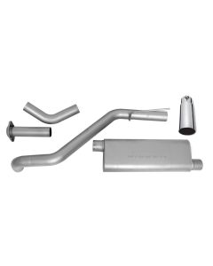 Gibson 05-07 Jeep Grand Cherokee Laredo 4.7L 3in Cat-Back Single Exhaust - Stainless - 17404