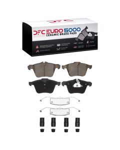 DFC 07-18 Jaguar XF Front Euro 5000 Ceramic Brake Pads and Hardware Kit - 1600-1240-01