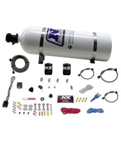 Nitrous Express Ford EFI Race Single Nozzle Nitrous Kit (100-250HP) w/15lb Bottle - 20113-15