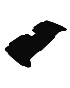 3D MAXpider 2007-2011 Toyota Yaris Sedan Kagu 2nd Row Floormats - Black - L1TY07221509
