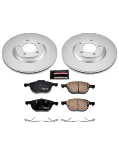 Power Stop 04-13 Mazda 3 Front Z17 Evolution Geomet Coated Brake Kit - CRK125