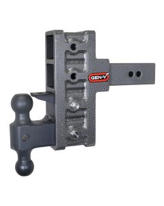 Gen-Y Mega Duty 2.5in Shank 6in Offset Drop 21K Hitch w/GH-061 Dual-Ball/GH-062 Pintle Lock - GH-924