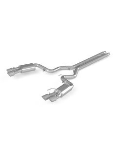 MBRP Street Version 3" Aluminized Steel Catback Exhaust w/ Quad 4" Dual Wall Tips Ford Mustang GT 5. - S7205AL