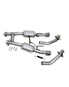 BBK 86-93 Mustang 5.0 High Flow H Pipe With Catalytic Converters - 2-1/2 - 1521
