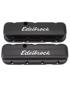 Edelbrock Valve Cover Signature Series Chevrolet 1965 and Later 396-502 V8 Tall Black - 4683