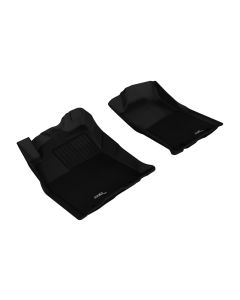 3D MAXpider 2012-2015 Toyota Tacoma Double Cab Kagu 1st Row Floormat - Black - L1TY09011509