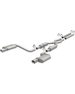 MagnaFlow 11-12 Dodge Charger SRT-8 Hemi Dual Split Rear Exit Stainless Cat-Back Performance Exhaust - 15494