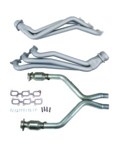 BBK 11-14 Ford Mustang V6 1-3/4 Long Tube Headers w/High Flow Catted X-Pipe (Ti Ceramic) - 16421