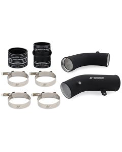 Mishimoto 17-19 GM 6.6L L5P Cold-Side Pipe and Boot Kit Wrinkle Black - MMICP-DMAX-17CWBK