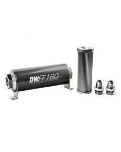 DeatschWerks -8AN 10 micron 160mm In-line fuel filter kit- DEAT-8-03-160-010K-8