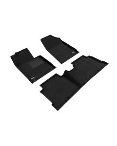 3D Maxpider 15-19 Hyundai Sonata / Elegant 1st 2nd Row - Floor Mat Set (Black) - L1HY05104709