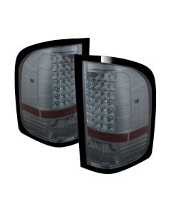 xTune Chevy Silverado 07-13 LED Tail Lights Smoke ALT-JH-CS07-LED-SM - 5073723