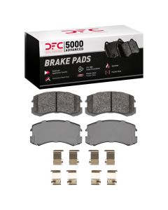 DFC 02-07 Mitsubishi Lancer Front 5000 Advanced Ceramic Brake Pads and Hardware Kit - 1551-0904-01