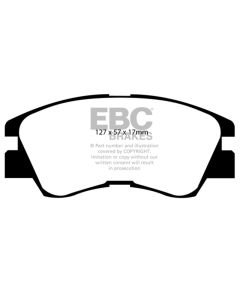 EBC 88-91 Mitsubishi Montero 2.6 Greenstuff Front Brake Pads - DP6716