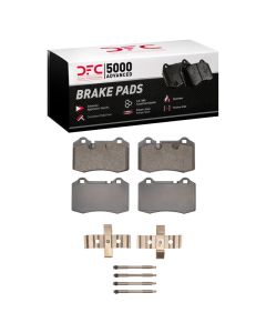 DFC 07-19 Maserati Quattroporte Rear 5000 Advanced Low Metallic Brake Pads and Hardware Kit - 1551-1166-01