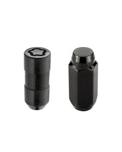 McGard 6 Lug Hex Install Kit w/Locks (Cone Seat Nut) M14X1.5 / 13/16 Hex / 1.945in. Length - Black - 84622