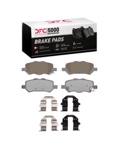 DFC 09-15 Toyota Venza Rear 5000 Advanced Ceramic Brake Pads and Hardware Kit - 1551-1402-01