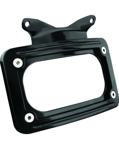 Sleek Kuryakyn Curved License Plate Mount - Black
